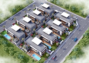 Виллы планировки 5+2 в районе Дошемеалты - Анталия 