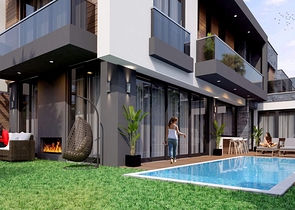 Виллы планировки 5+2 в районе Дошемеалты - Анталия 