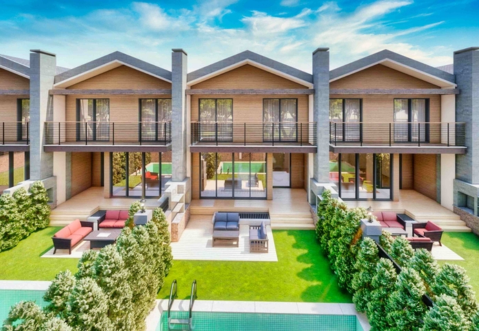 Просторные виллы планировки 4+1 в районе Дошемеалты - Анталия 