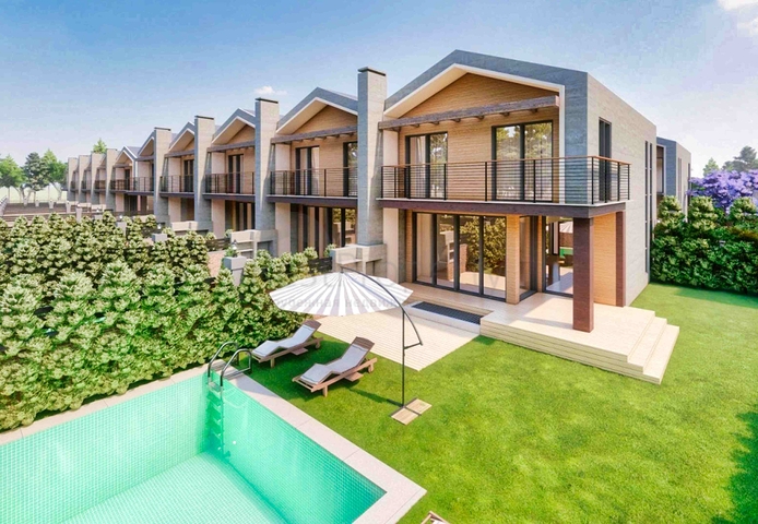 Просторные виллы планировки 4+1 в районе Дошемеалты - Анталия 