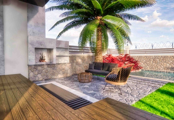 Просторные виллы планировки 4+1 в районе Дошемеалты - Анталия 