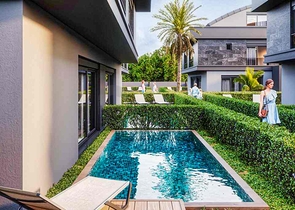 Вилла планировки 7+1 в микрорайоне Моллаюсуф - Анталия 