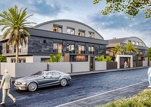 Вилла планировки 7+1 в микрорайоне Моллаюсуф - Анталия 