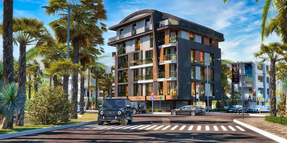 Квартиры планировки 4+1 в микрорайоне Хурма - Анталия