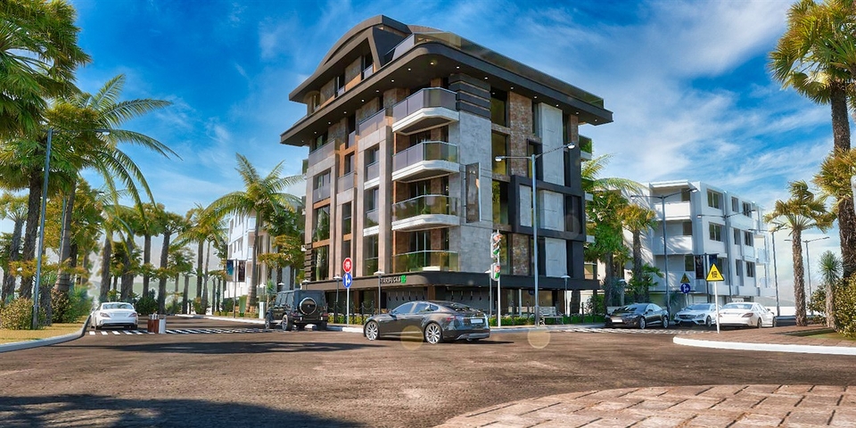 Квартиры планировки 4+1 в микрорайоне Хурма - Анталия