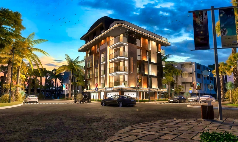 Квартиры планировки 4+1 в микрорайоне Хурма - Анталия