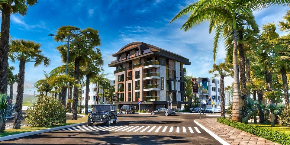 Квартиры планировки 4+1 в микрорайоне Хурма - Анталия