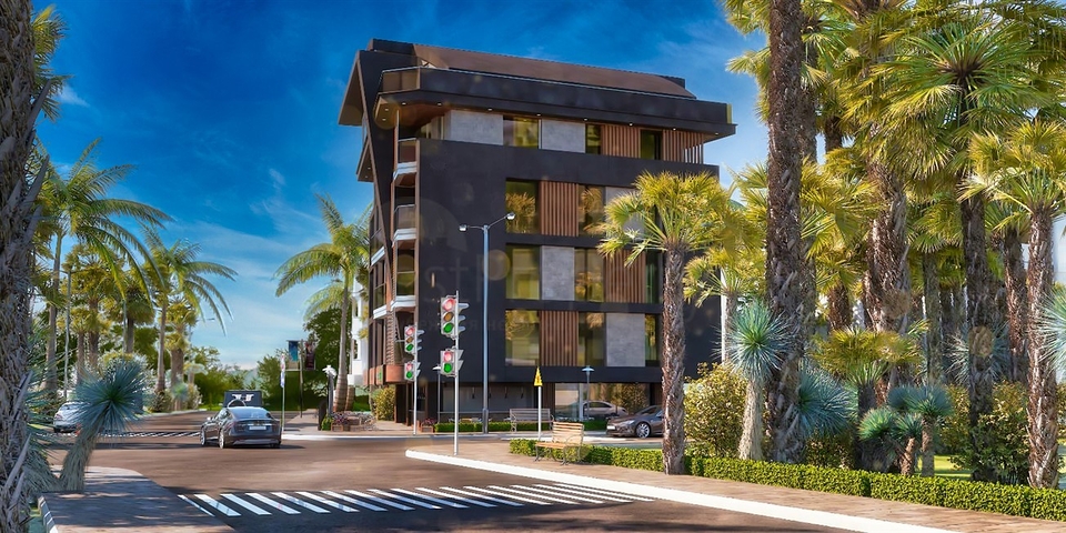 Квартиры планировки 4+1 в микрорайоне Хурма - Анталия