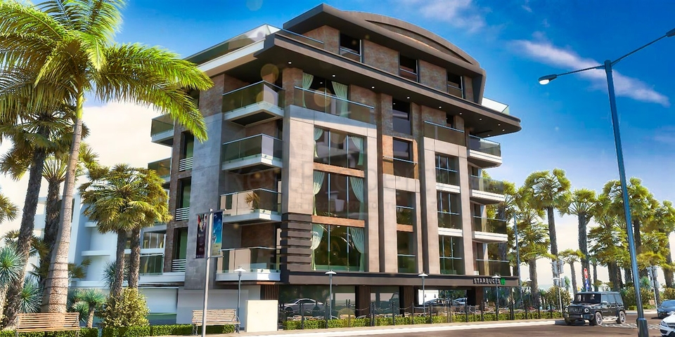 Квартиры планировки 4+1 в микрорайоне Хурма - Анталия