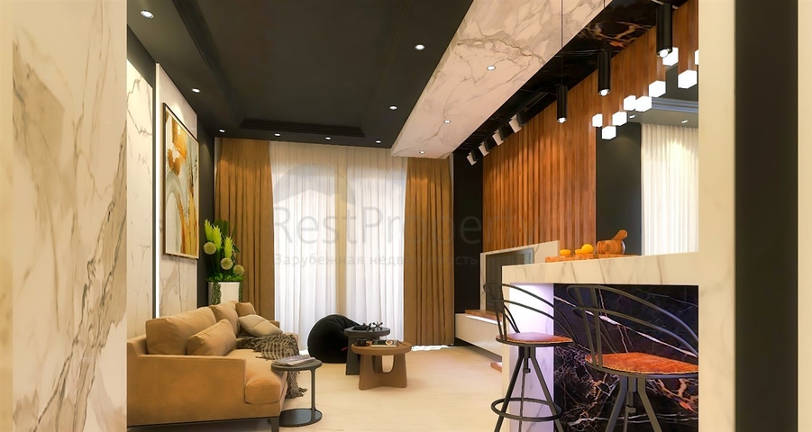 Квартиры планировки 4+1 в микрорайоне Хурма - Анталия