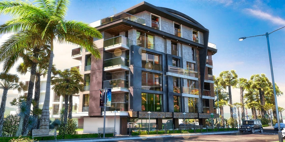 Квартиры планировки 4+1 в микрорайоне Хурма - Анталия