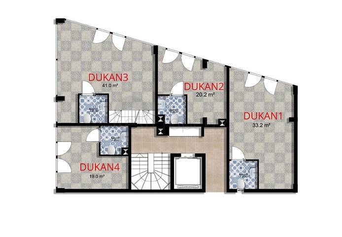 Квартиры планировки 4+1 в микрорайоне Хурма - Анталия
