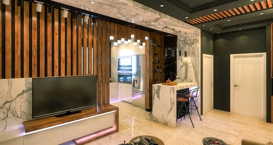 Квартиры планировки 4+1 в микрорайоне Хурма - Анталия