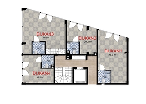 Квартиры планировки 4+1 в микрорайоне Хурма - Анталия