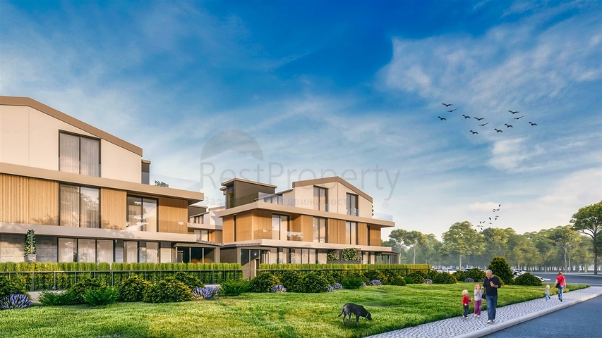 Виллы планировки 6+2 в районе Алтынташ - Анталия 