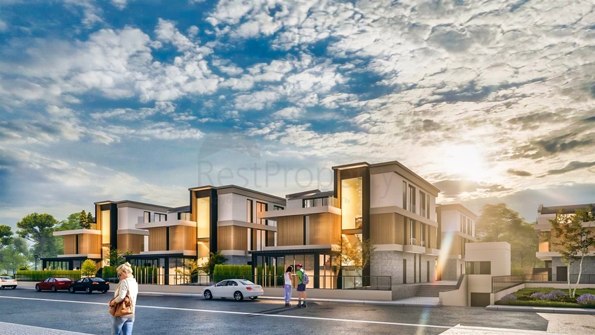 Виллы планировки 6+2 в районе Алтынташ - Анталия 