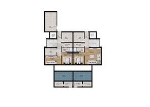 Виллы планировки 6+2 в районе Алтынташ - Анталия 