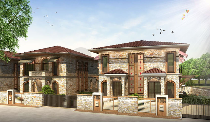 Виллы планировки 4+1 в районе Дошемеалты - Анталия 