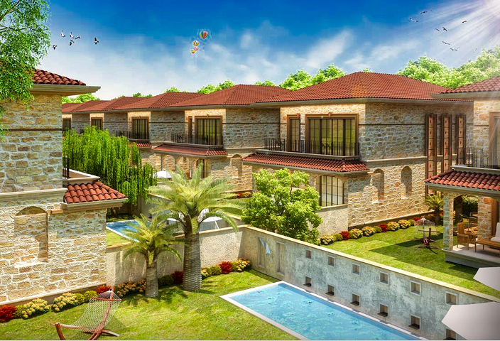 Виллы планировки 4+1 в районе Дошемеалты - Анталия 