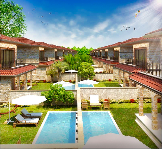 Виллы планировки 4+1 в районе Дошемеалты - Анталия 