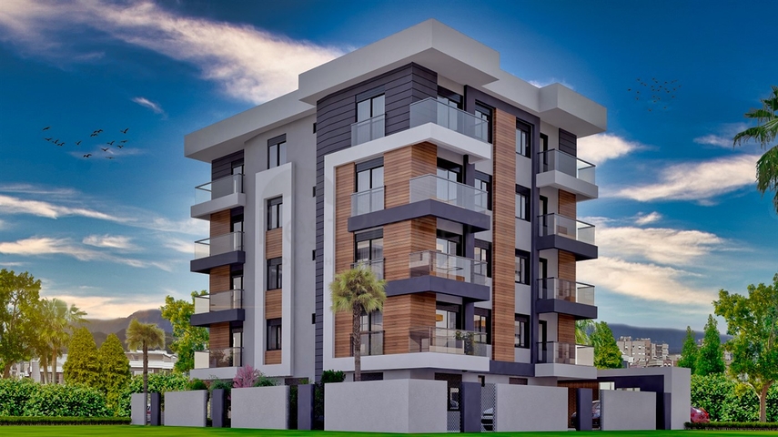 Квартиры планировки 1+1  в микрорайоне Кызыларык - Анталия 