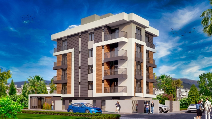 Квартиры планировки 1+1  в микрорайоне Кызыларык - Анталия 