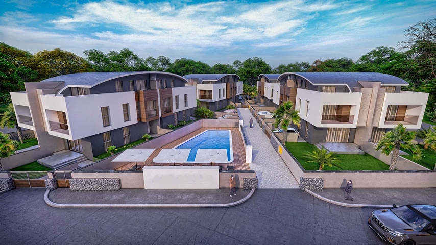 Виллы в комплексе,планировки 5+1 в районе Дошемеалты - Анталия 