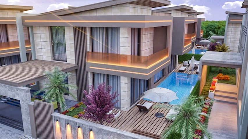 Виллы в комплексе премиум класса в районе Дошемеалты - Анталия 