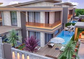 Виллы в комплексе премиум класса в районе Дошемеалты - Анталия 