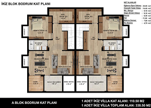 Виллы планировки 4+1 и 6+1 в районе Дошемеалты - Анталия 