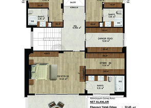 Виллы планировки 4+1 и 6+1 в районе Дошемеалты - Анталия 