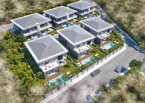 Виллы планировки 4+1 и 6+1 в районе Дошемеалты - Анталия 