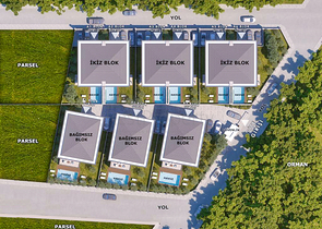 Виллы планировки 4+1 и 6+1 в районе Дошемеалты - Анталия 