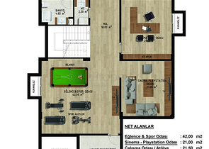 Виллы планировки 4+1 и 6+1 в районе Дошемеалты - Анталия 