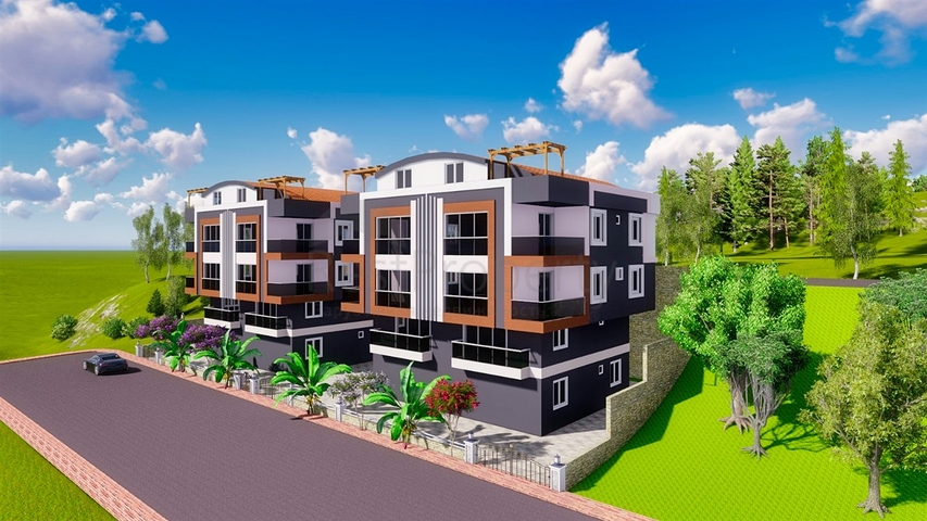 Квартиры планировки 2+1, 3+1 и 4+1 в районе Кепез - Анталия