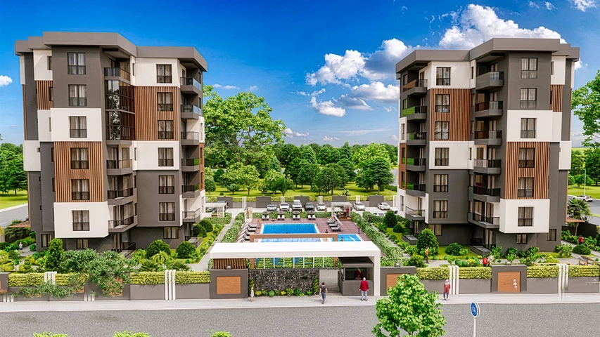 Квартиры планировки 1+1,2+1 в районе Кепез - Анталия 