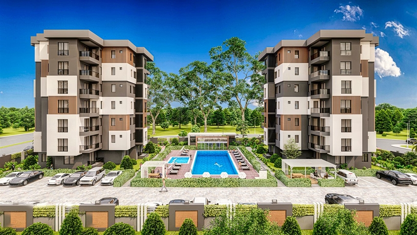 Квартиры планировки 1+1,2+1 в районе Кепез - Анталия 