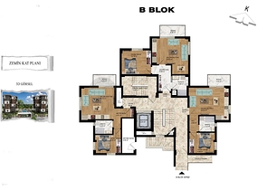Квартиры планировки 1+1,2+1 в районе Кепез - Анталия 