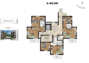 Квартиры планировки 1+1,2+1 в районе Кепез - Анталия 