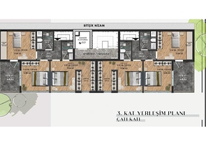 Квартиры планировки 2+1 дуплекс в микрорайоне Лара - Анталия 