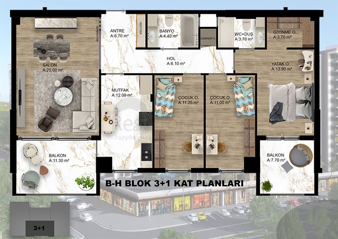 Инвестиционный проект в районе Дошемеалты - Анталия