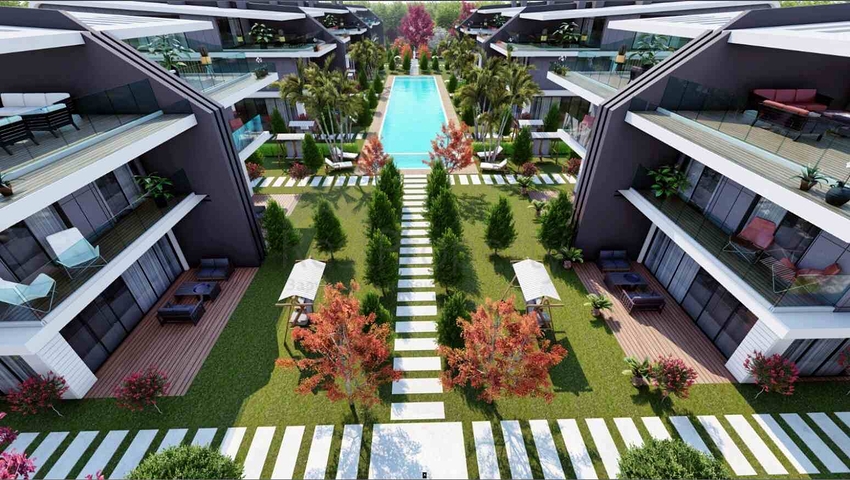 Вилла в комплексе район Дошемеалты - Анталия 