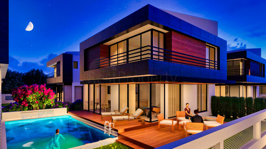 Виллы в закрытом комплексе район Дошемеалты - Анталия 