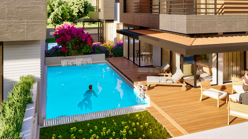 Виллы в закрытом комплексе район Дошемеалты - Анталия 