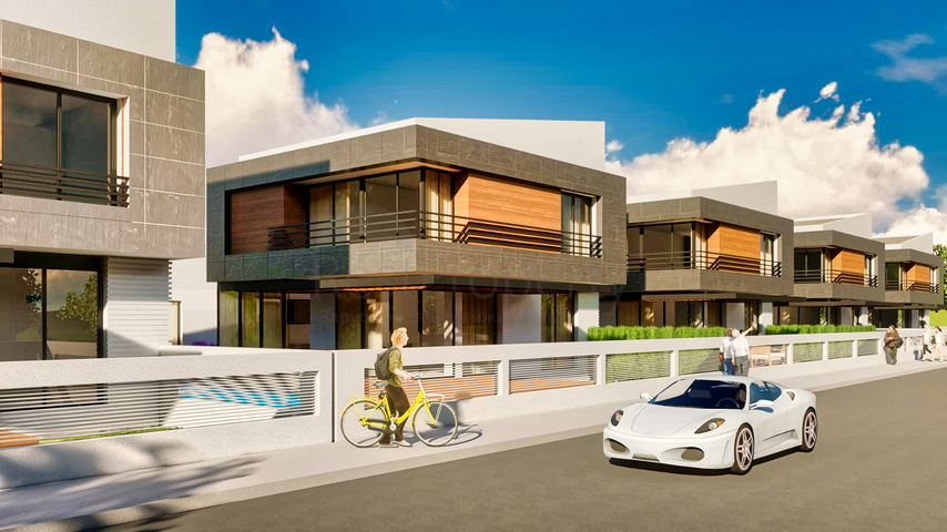 Виллы в закрытом комплексе район Дошемеалты - Анталия 