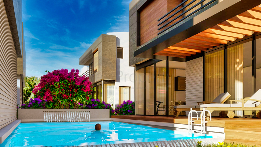 Виллы в закрытом комплексе район Дошемеалты - Анталия 