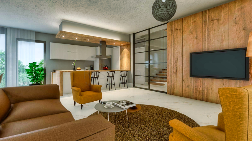 Виллы в закрытом комплексе район Дошемеалты - Анталия 