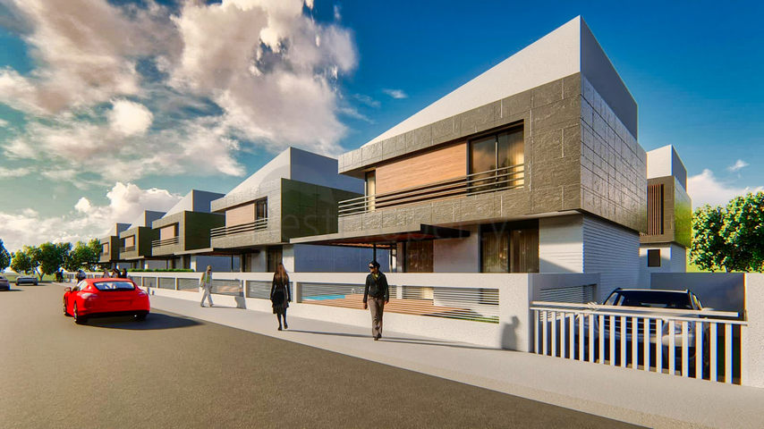 Виллы в закрытом комплексе район Дошемеалты - Анталия 