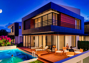 Виллы в закрытом комплексе район Дошемеалты - Анталия 