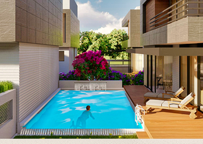 Виллы в закрытом комплексе район Дошемеалты - Анталия 